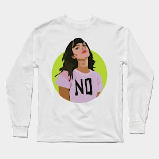 No - Feminist Design Long Sleeve T-Shirt